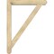 Ekena Millwork Traditional Craftsman Rough Sawn Bracket w/ Offset Brace, Douglas Fir, 6"W x 36"D x 48"H BKT0604X36X48TRA04RDF - alternate 4